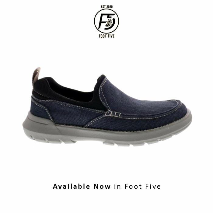 Sepatu Sneakers Pria Skechers Doveno Slip on Original BNIB