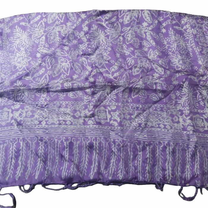 scarf sutra batik / slendang sutra / pasmina /