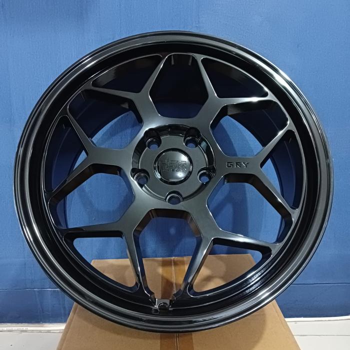 Pelek mobil racing warna black dop r18 - velg innova xpander GRY HSR