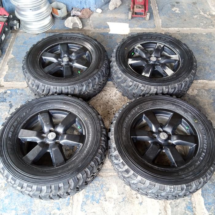 velg original bekas x-trail ring17 + ban dunlop MT2 seken murah