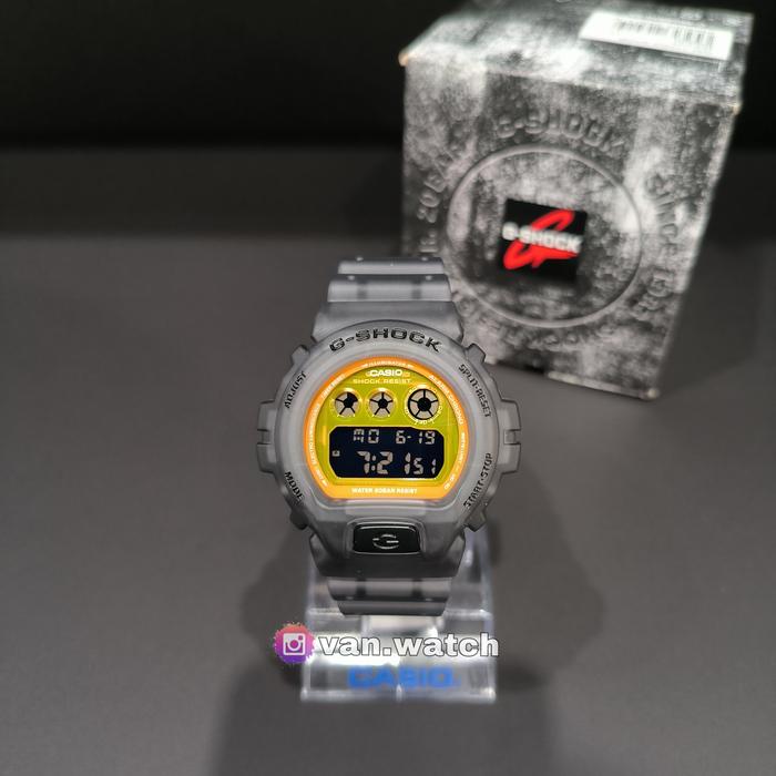 CASIO GSHOCK DW 6900LS-1 SMOKE JELLY CASE ORIGINAL