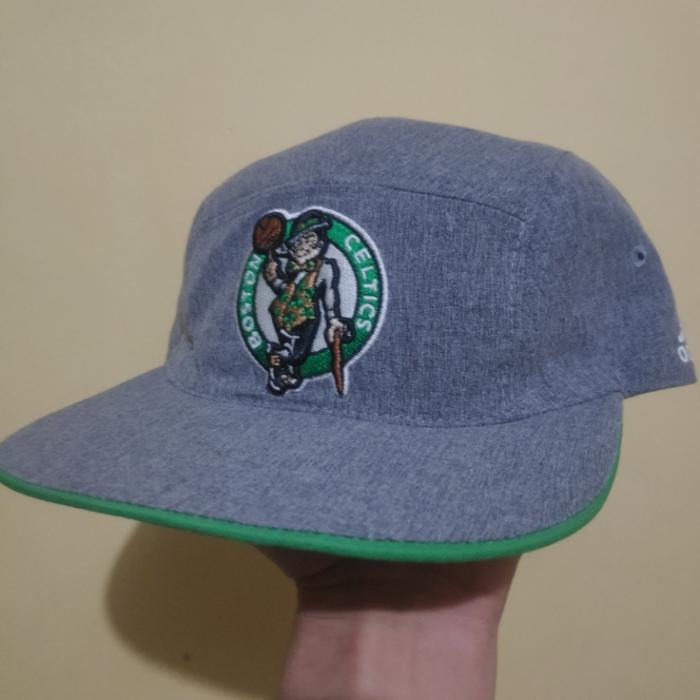 Topi Branded Adidas 5 panel Boston Celtics NBA Ukuran Dewasa