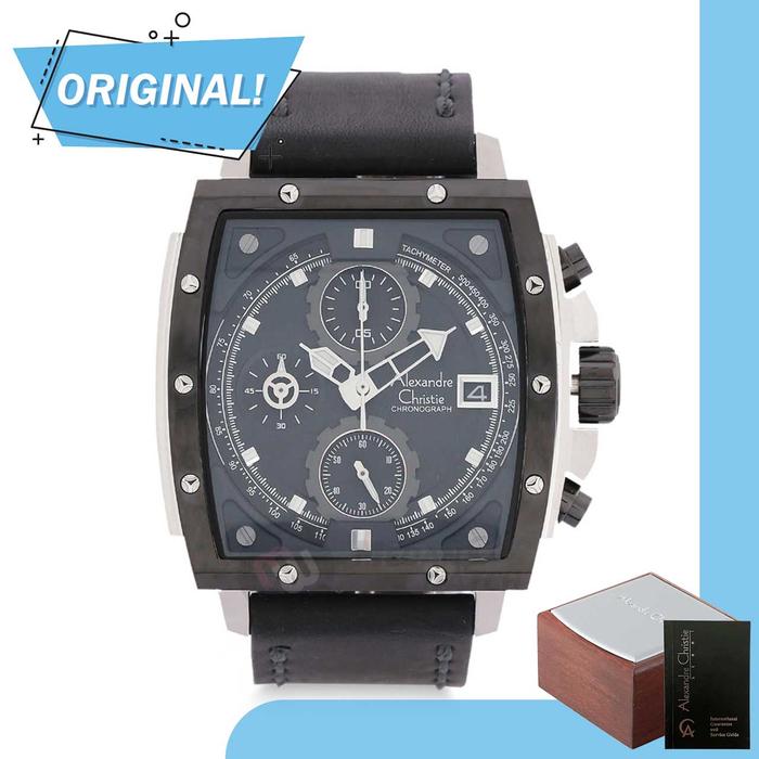 Jam Tangan Pria Analog Alexandre Christie 6376MC AC6376 AC 6376 MC 6376 MCLTBBA Original Garansi Res