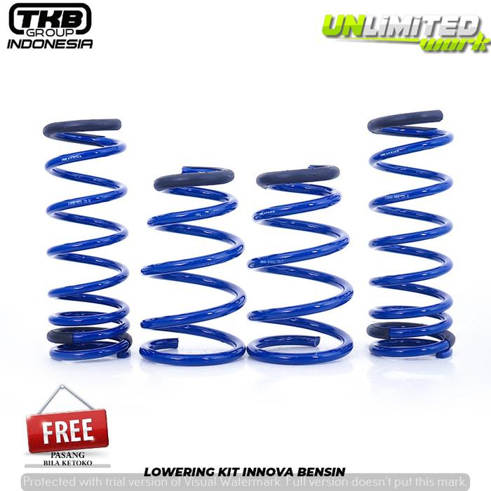 LOWERING KIT HSR BLUE INNOVA BENSIN per custom ceper & empuk