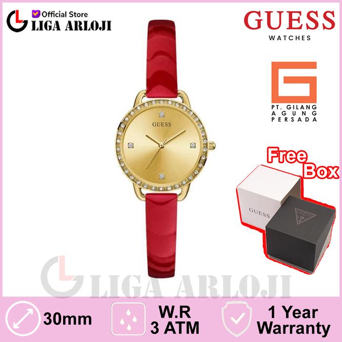 Guess Watches GW0437L1 Original BELLINI Jam Tangan Wanita Analog Red