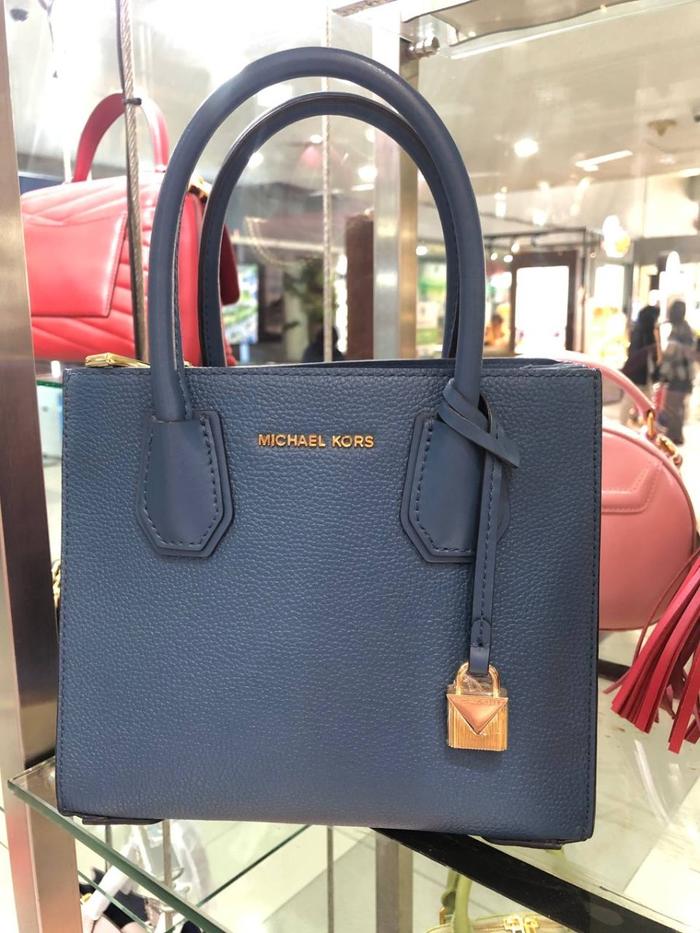 MICHAEL KORS- ACCORDION- BLUE- TAS WANITA ORIGINAL