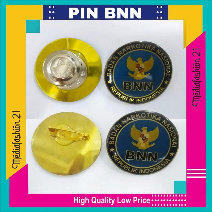 PIN/BROSS KUNINGAN LOGO BNN (BADAN NARKOTIKA NASIONAL)