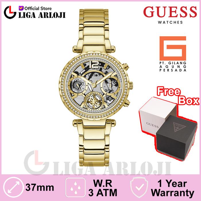 Guess Watches GW0403L2 Original SOLSTICE Jam Tangan Wanita Gold