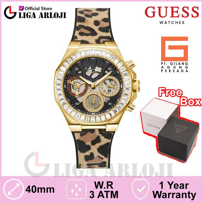 Guess Watches GW0463L1 Original RAPTURE Jam Tangan Wanita Animal Print