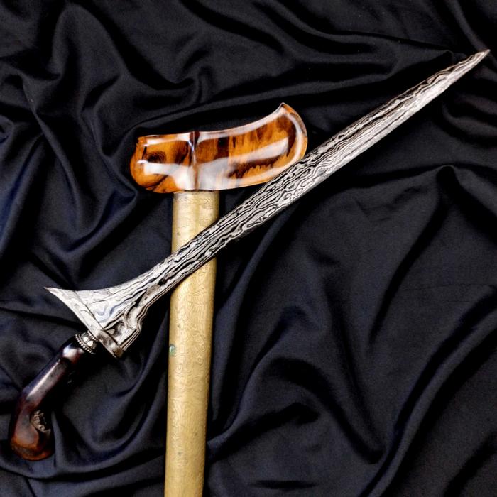 KERIS BROJOGUNO !!! Tilam Upih PB IV Pamor Kulit Semangka Asli Kuno