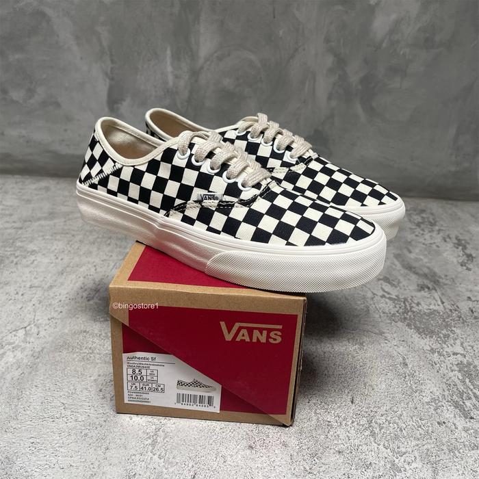 Vans Authentic Eco Theory SF Chekerboard Original - Vans Eco Theory