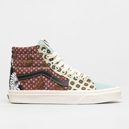 Vans Sk8 Hi Tiger Patchwork Black True White ORIGINAL RESMI