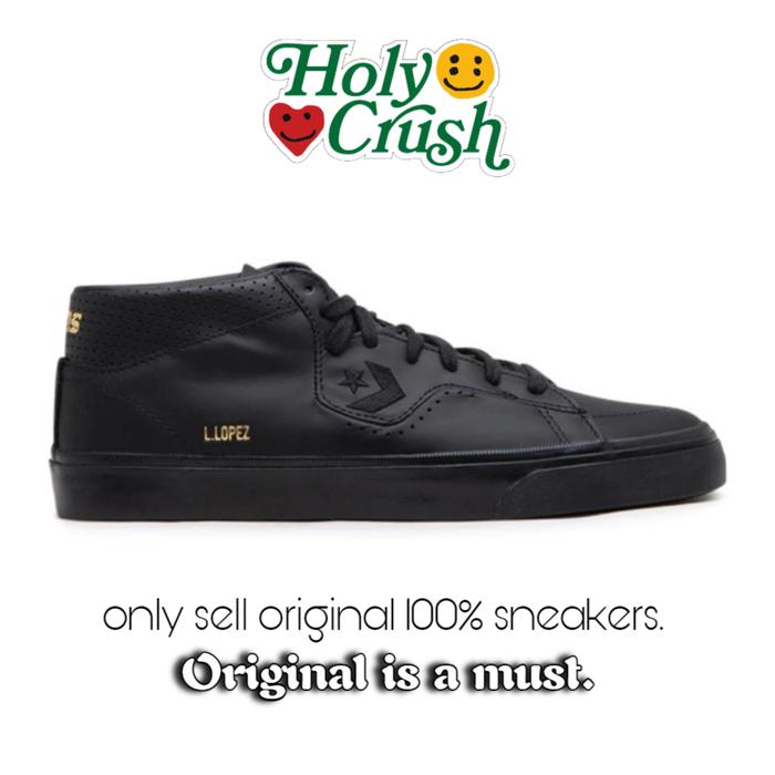 Converse Louie Lopez Mid Leather Mono Black - Original 100%