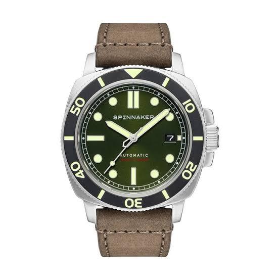 Spinnaker Hull Diver Alligator Green SP-5088-03 Green Dial