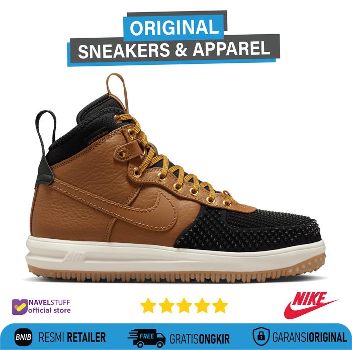 NIKE Lunar Force 1 Duckboot Ale Brown Black Goldstone Original BNIB
