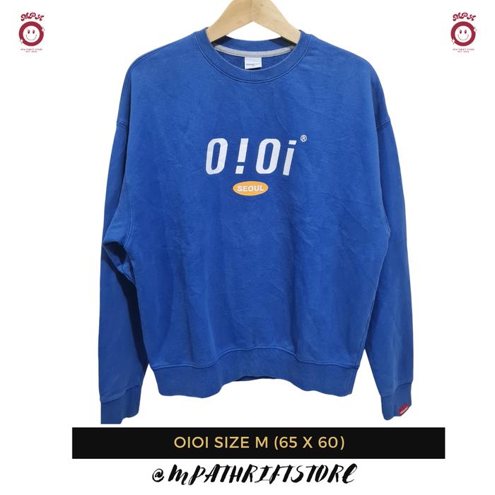 Crewneck OIOI Seoul Size M Blue Second Branded