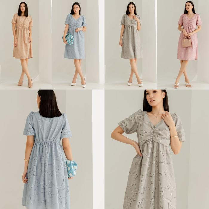 DRESS EYELET BAHAN KATUN PREMIUM