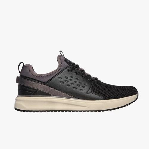Skechers Relaxed Fit Crowder Colton Men Sneakers Shoes Black/Grey