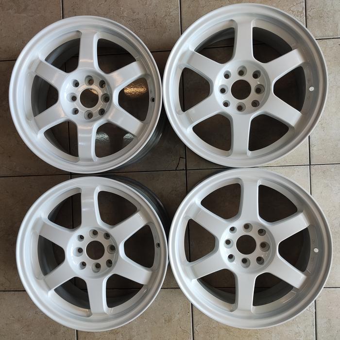 Velg second TE37 R16x7 H8 100/114.3 et 40 White