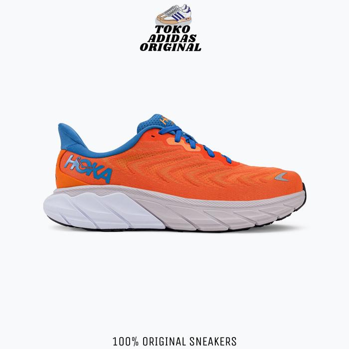 SEPATU LARI PRIA HOKA ONE ARAHI 6 VIBRANT ORANGE ORIGINAL BNIB RESMI