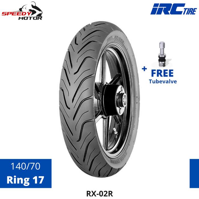 Ban Motor Tubeless IRC 140/70 Ring 17 66H RX-02R Tubeless 140/70-17