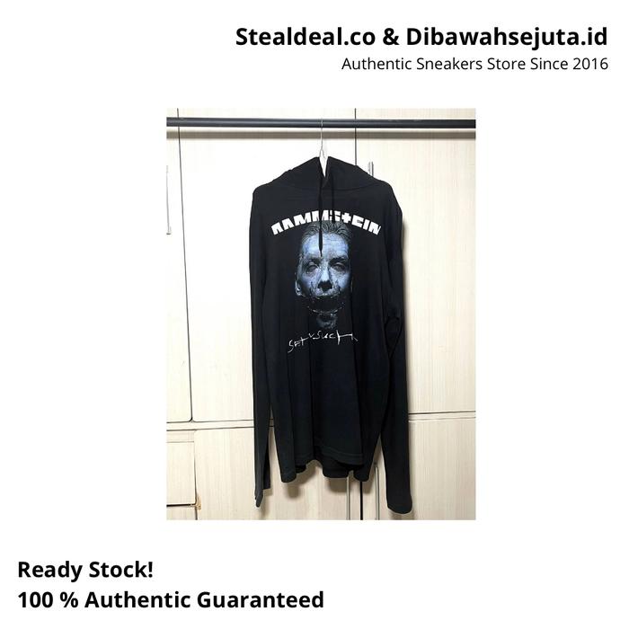 VETEMENTS RAMMSTEIN LONGSLEEVE HOODIE 2018