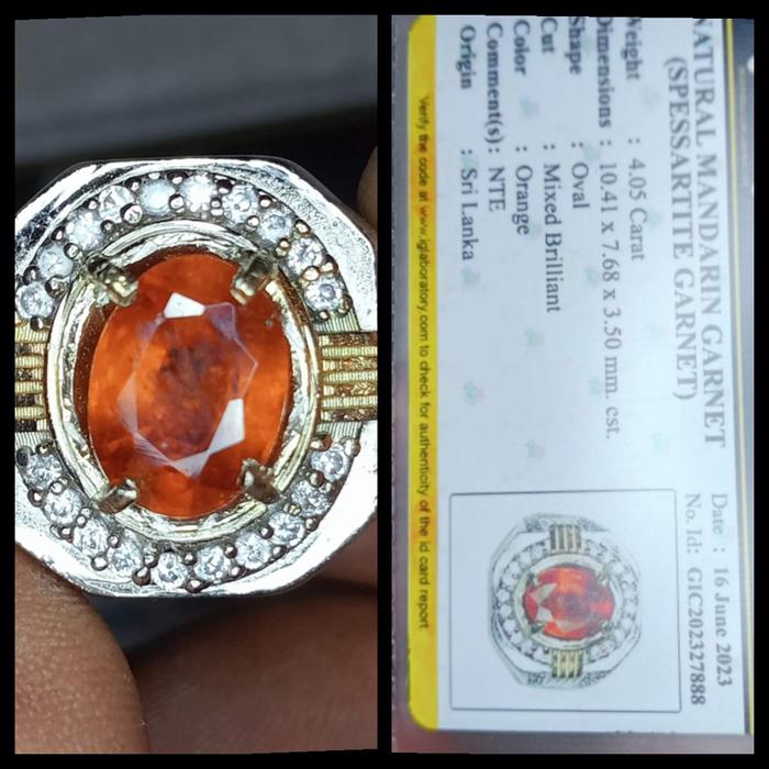 Mandarin Garnet spessartite / spessarnite garnet