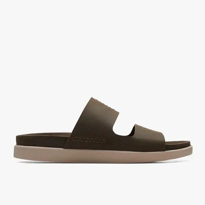 SANDAL PRIA CLARKS Sunder Coast- Dark Olive Lea ORIGINAL