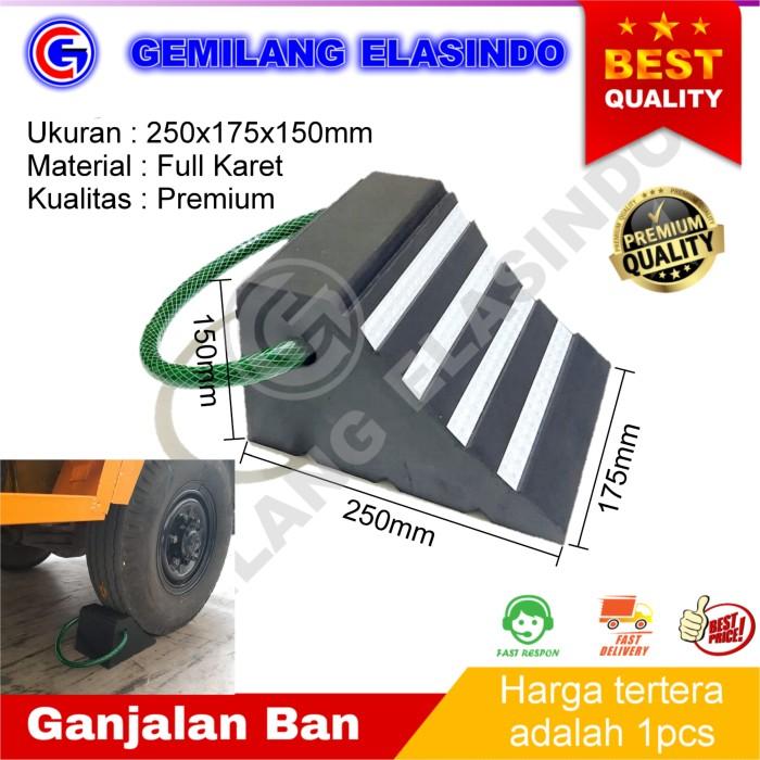 Rubber Wheel Chock Truk | Karet Ganjal Ban Truk | Penahan Ban Truk
