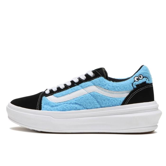 VANS SESAME STREET COOKIE MONSTER OLD SKOOL OVERT CC ORIGINAL RESMI