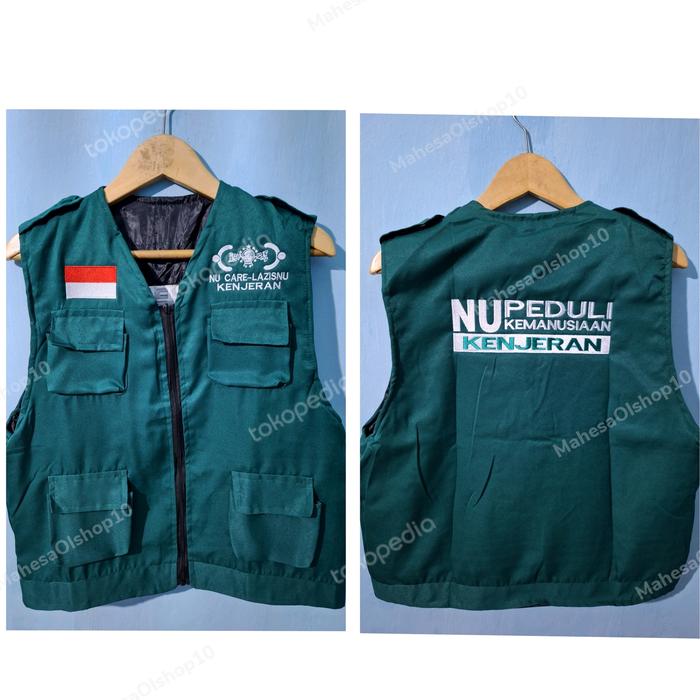 Rompi NU CARE LAZISNU | NU PEDULI | Fre bordir Costum