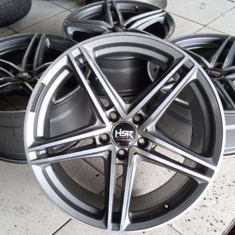 Velg pelek variasi mobil second HSR Rostok R 19 untuk Mercy Camry Civi