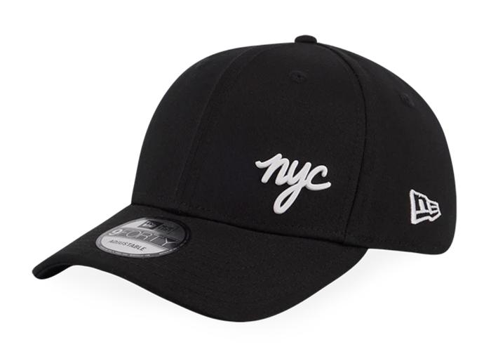 Topi New Era 9Forty NYC Metal Badge Black/White Cap 100% Original