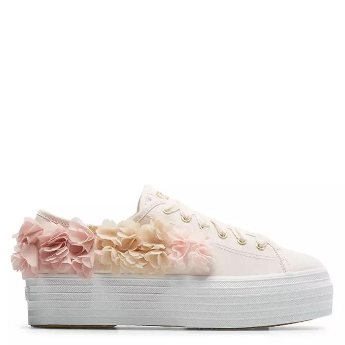 KEDS - SEPATU SNEAKERS WANITA ORIGINAL - Triple Up Floral Applique Cel