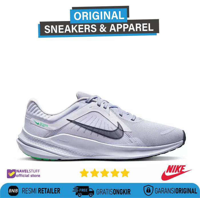 NIKE Quest 5 Oxygen Purple/Gridiron/Electric Algae Original Resmi BNIB