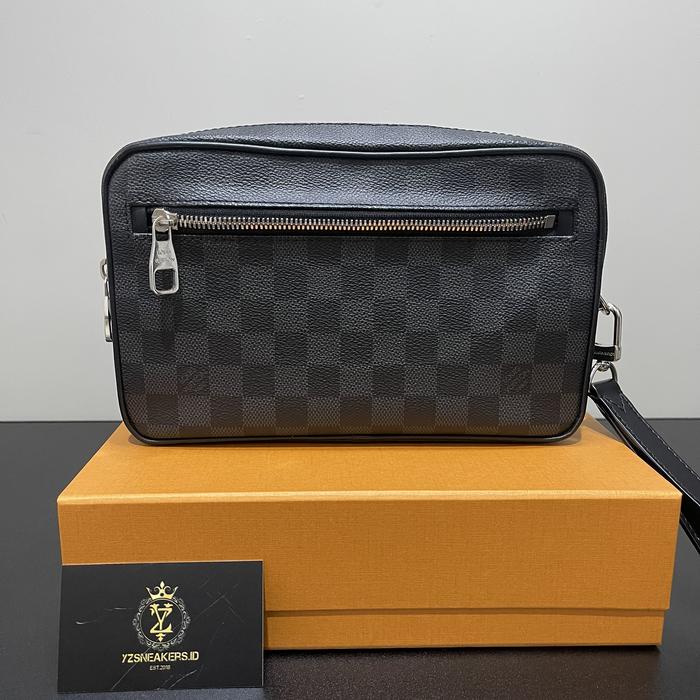 Louis vuitton damier kasai clutch microchip 2023