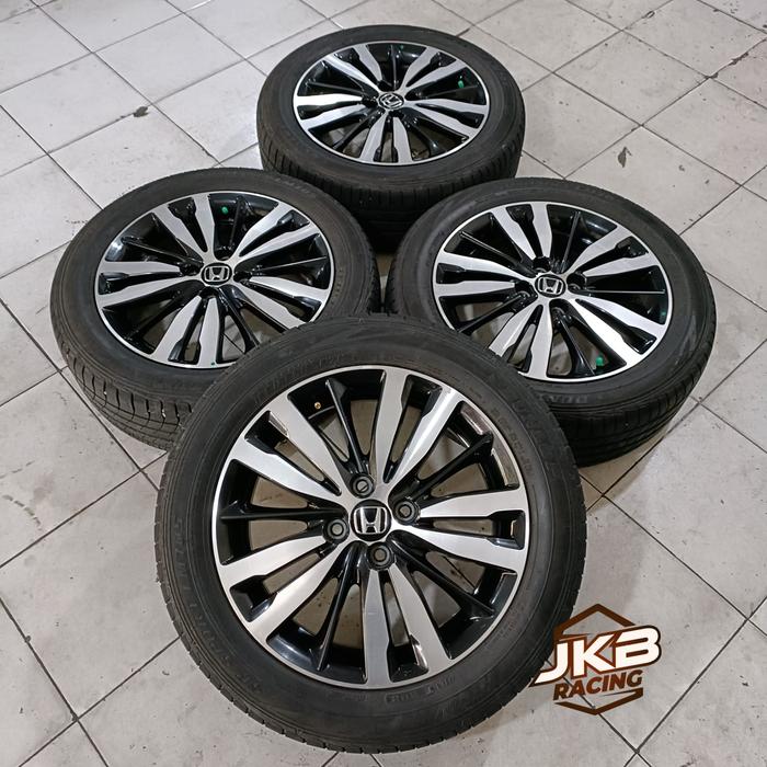 VELG SECOND OEM HONDA JAZZ RS RING 16 BAUT 4X100 + BAN DUNLOP 195/55