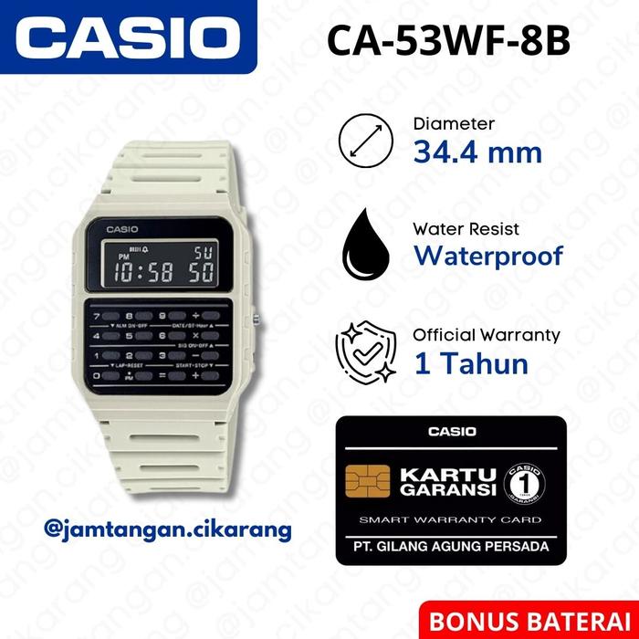 Jam Tangan Casio CA-53WF-8B Kalkulator Original