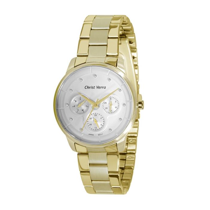 Jam Tangan CHRIST VERRA Wanita Original CV 21102L-12 SLV
