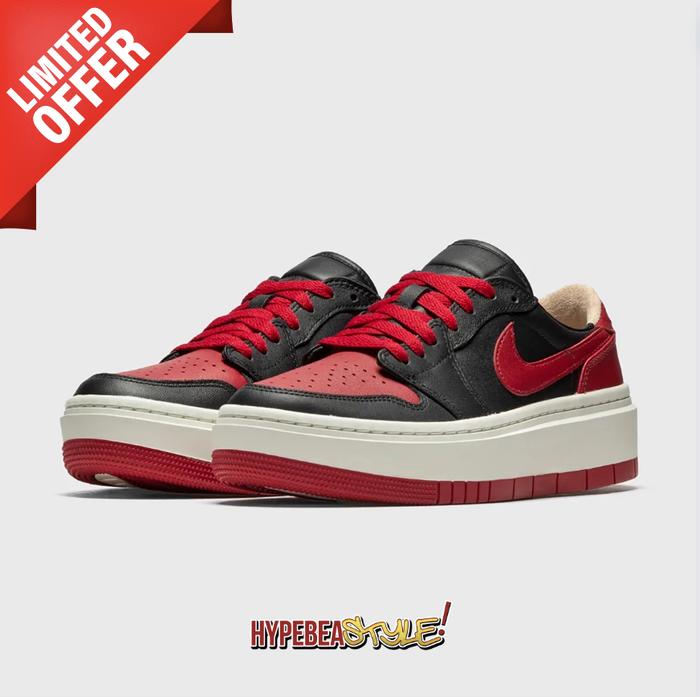 SEPATU AIR JORDAN 1 LOW LV8D ELEVATED BRED (W) ORIGINAL SNEAKER