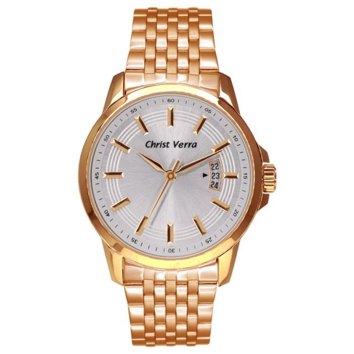 Jam Tangan CHRIST VERRA Pria Original CV 71110G-15 SLV
