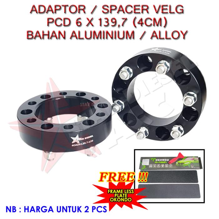 ADAPTOR VELG ISUZU PANTHER SPACER VELG PCD 6 X 139.7 4 CM