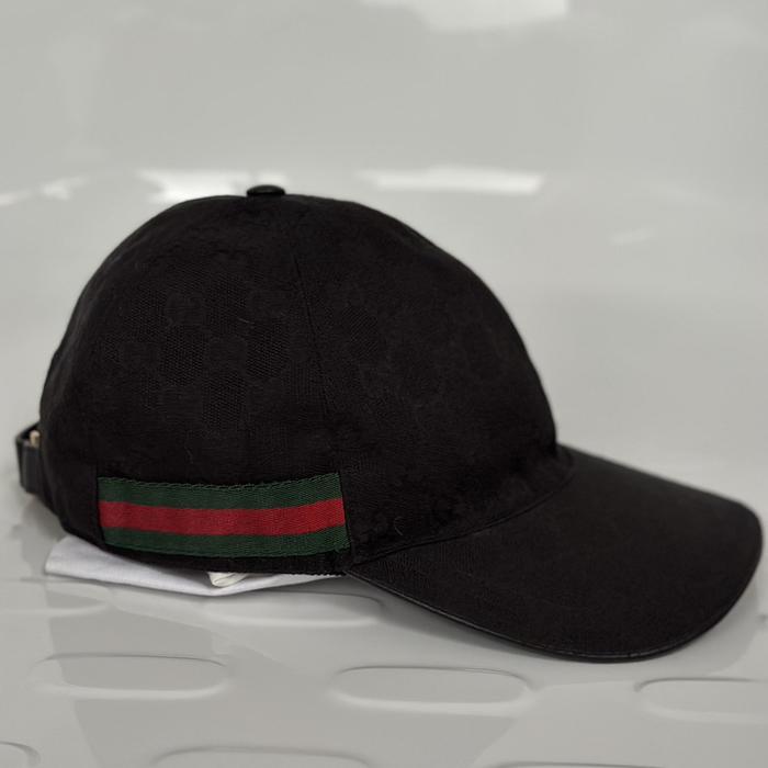 Gucci GG Baseball Cap Black Authentic Original Topi 100%