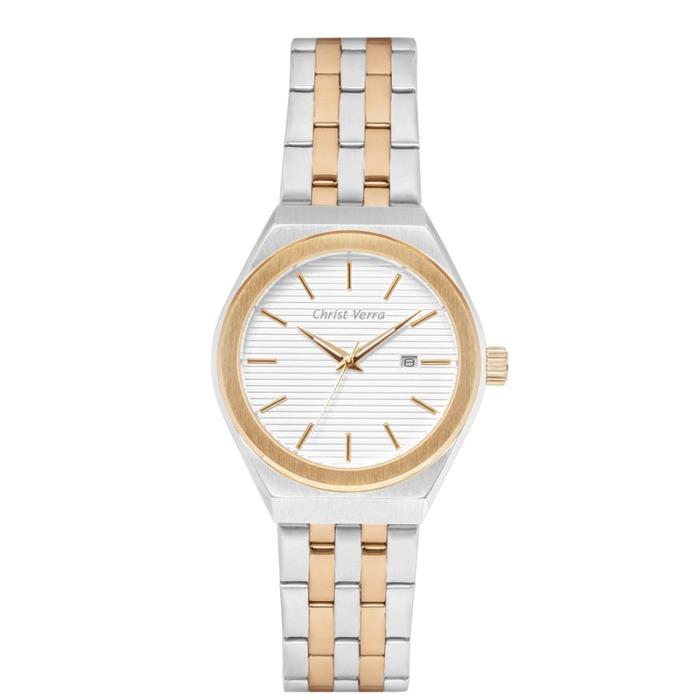 Jam Tangan CHRIST VERRA Pria Original CV 10793G-14 WHT