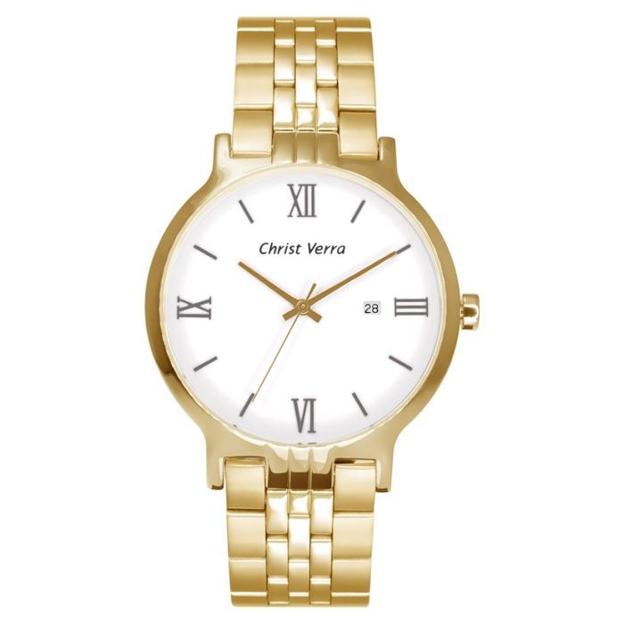 Jam Tangan CHRIST VERRA Pria Original CV 71106G-12 SLV