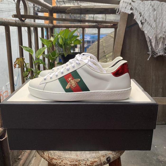 GUCCI ACE BEE SNEAKERS AUTHENTIC ORIGINAL SNEAKERS 100%