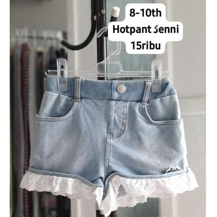 hot pants jeans anak perempuan second import, usia 8-19 tahun