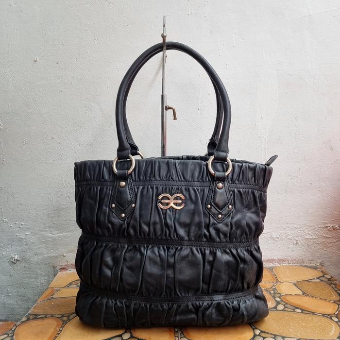 TAS TENTENG KULIT ASLI ESQUIRE SECOND IMPORT / TOP HANDEL KULIT WANITA