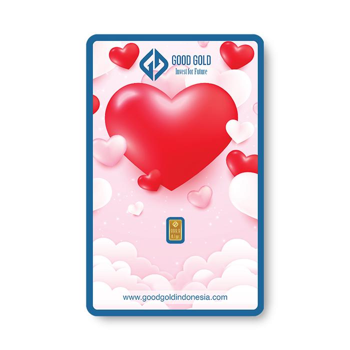 Logam Mulia Emas Good Gold Seri Love