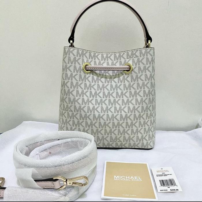 [SOLD] Preloved MK Suri Small Signature Bucket